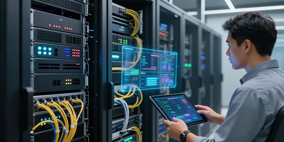 IPTV reseller technology in a modern cloud computing environment with advanced server systems and digital platforms.