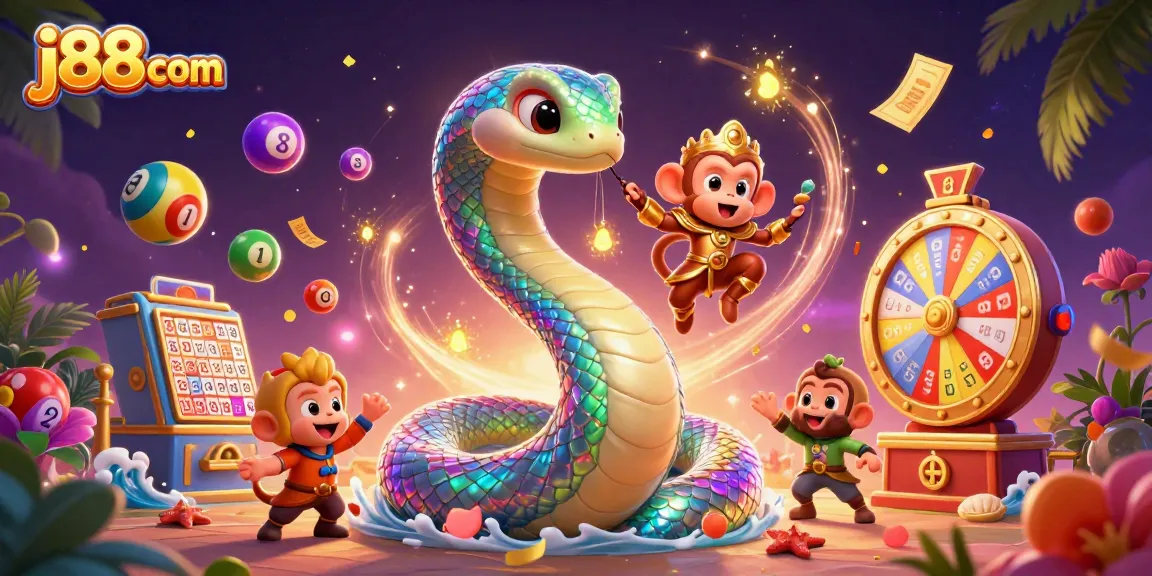 Experience magical gaming with j88 com's vibrant lottery scene, featuring dynamic elements.