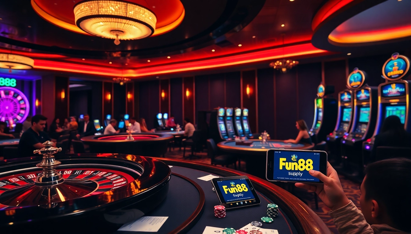 Experience high-stakes gaming at https://fun88.supply/ with vibrant casino visuals and excited players.