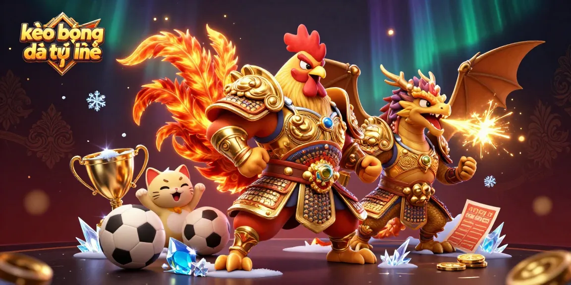 Experience thrilling sports betting with kèo bóng đá trực tuyến featuring vibrant characters and dynamic betting elements.