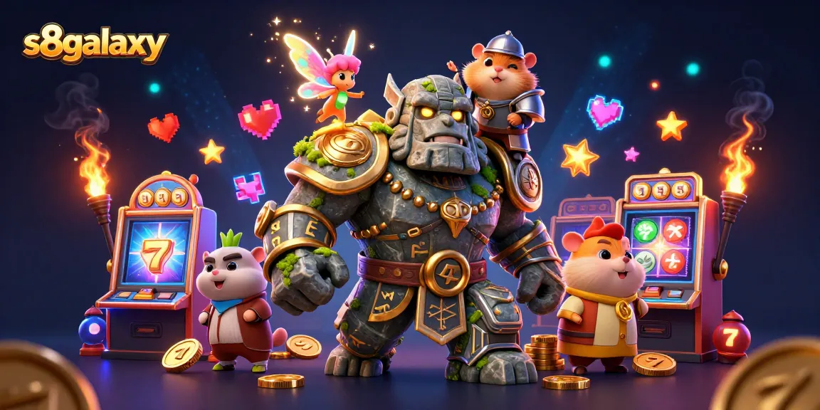S8galaxy invites players to experience the rush of a vibrant casino with magical characters and engaging game elements.