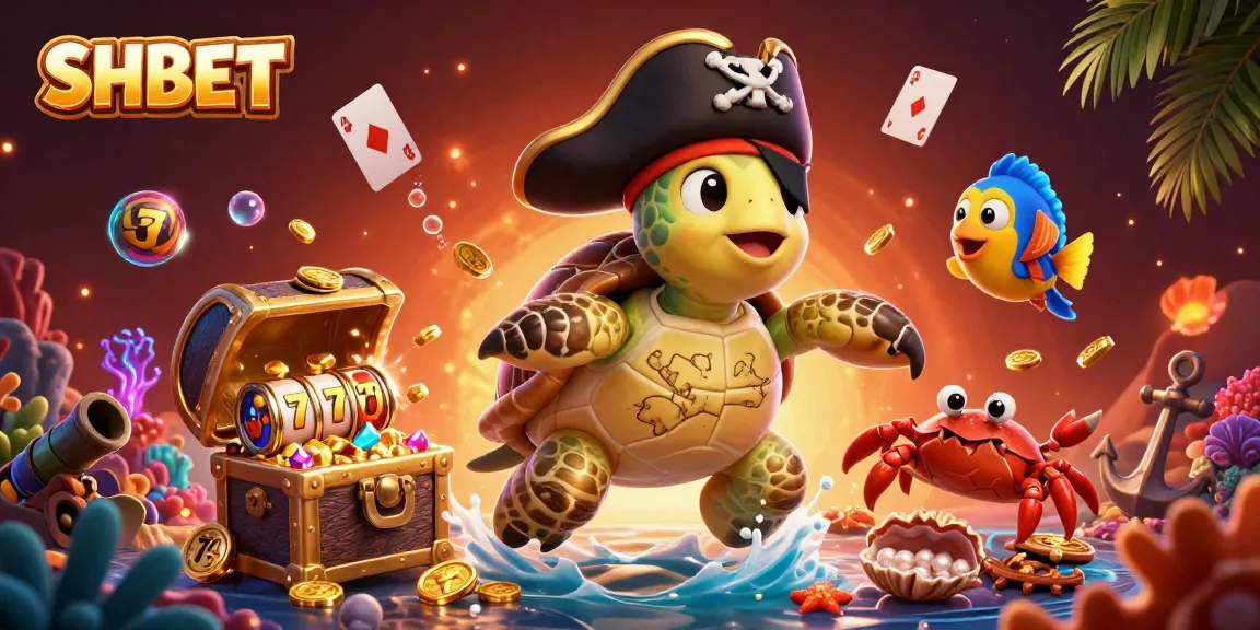 Engage with SHBET in a vibrant underwater casino adventure featuring vivid characters and dynamic gameplay elements.