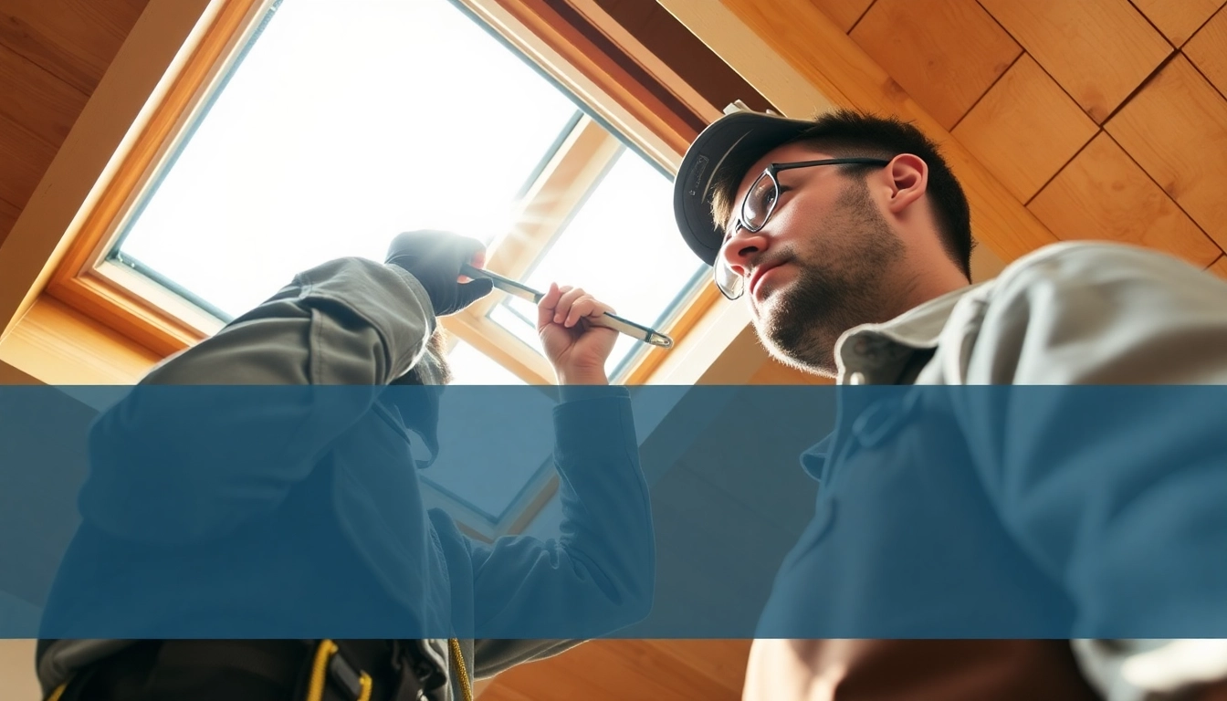Velux repairs by a skilled technician ensuring quality skylight service.