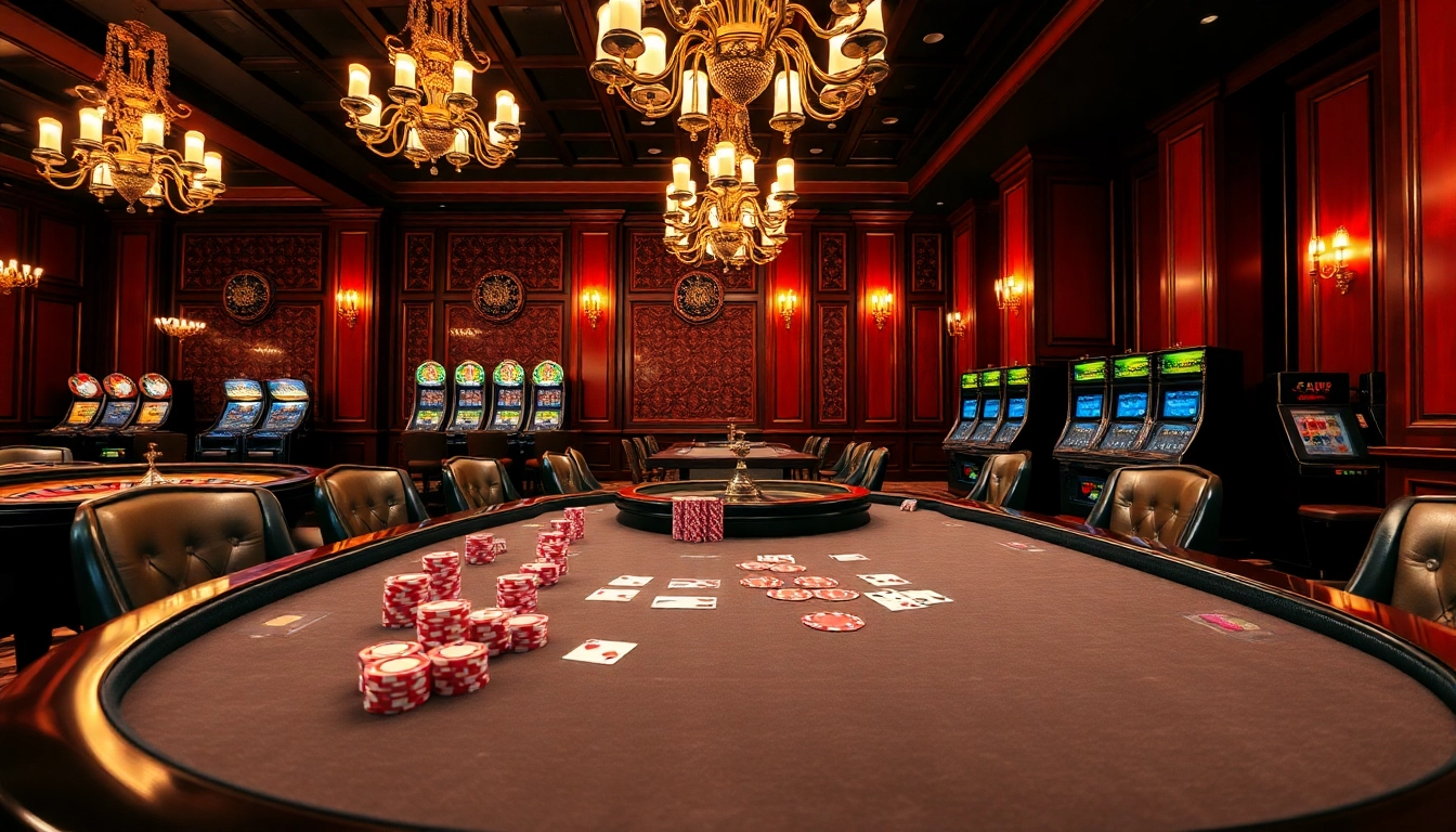 Engage in thrilling gameplay at Trang chủ U888 with vibrant casino elements capturing the excitement of gambling.