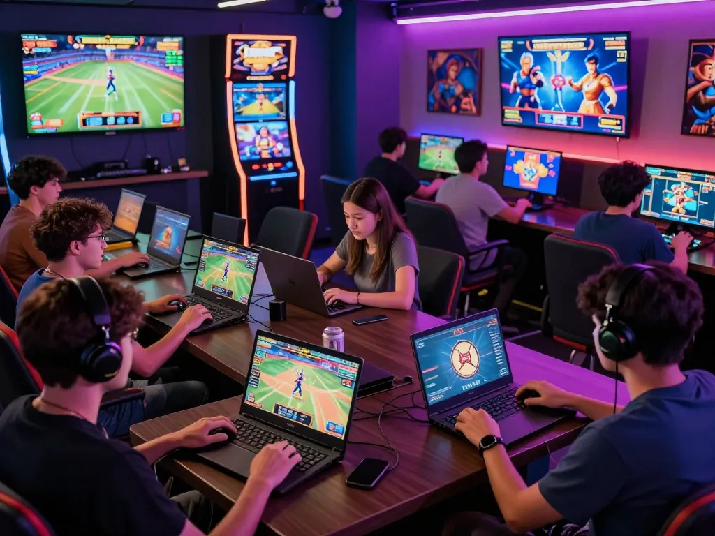 Dynamic online gaming experience featuring tg88 players enjoying various betting games in an inviting lounge atmosphere.