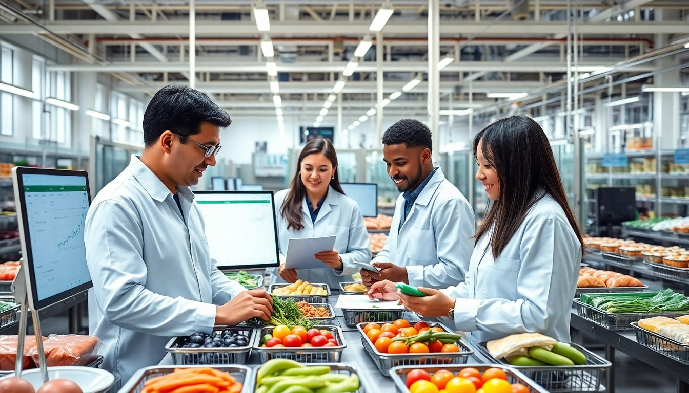 Traceability software for food manufacturers streamlining operations in a modern facility.
