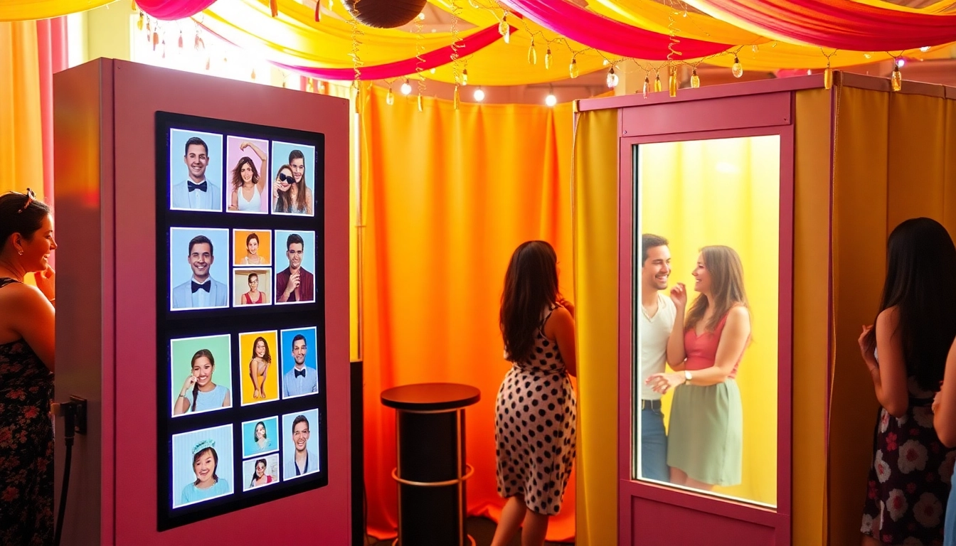 Capture unforgettable moments with a vibrant photo booth rental at your event.