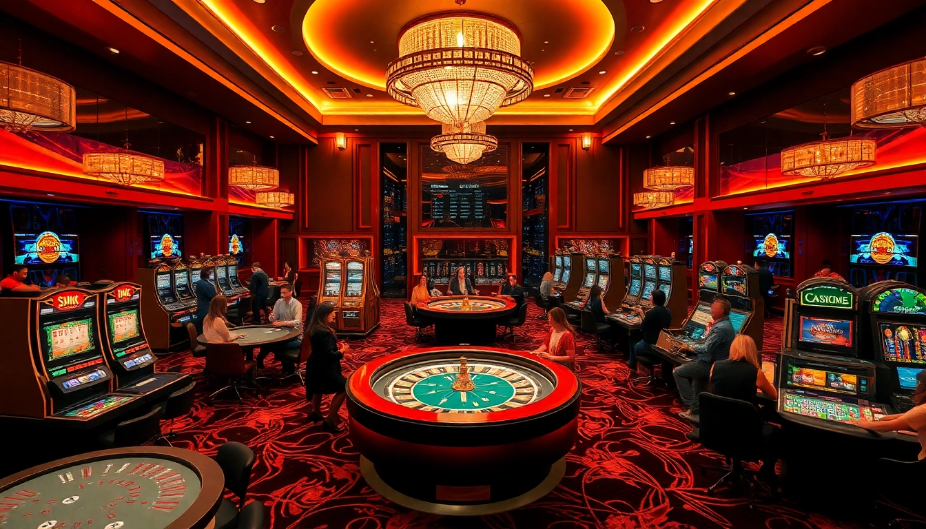 Engage with immersive casino gaming at link kim88, featuring vibrant tables and thrilling slot machines.