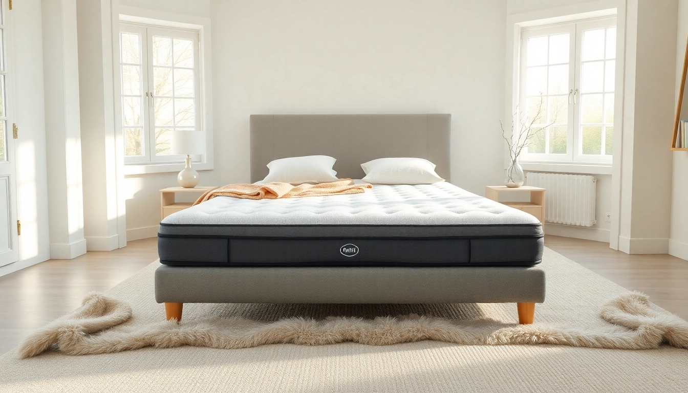 Cozy twin mattress displayed beautifully on a made bed, inviting comfort in a serene setting.