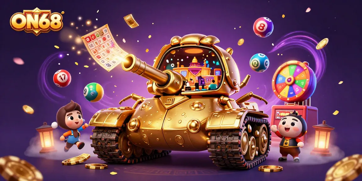 Experience the excitement of ON68 with a golden beetle tank casino bursting with games and prizes.
