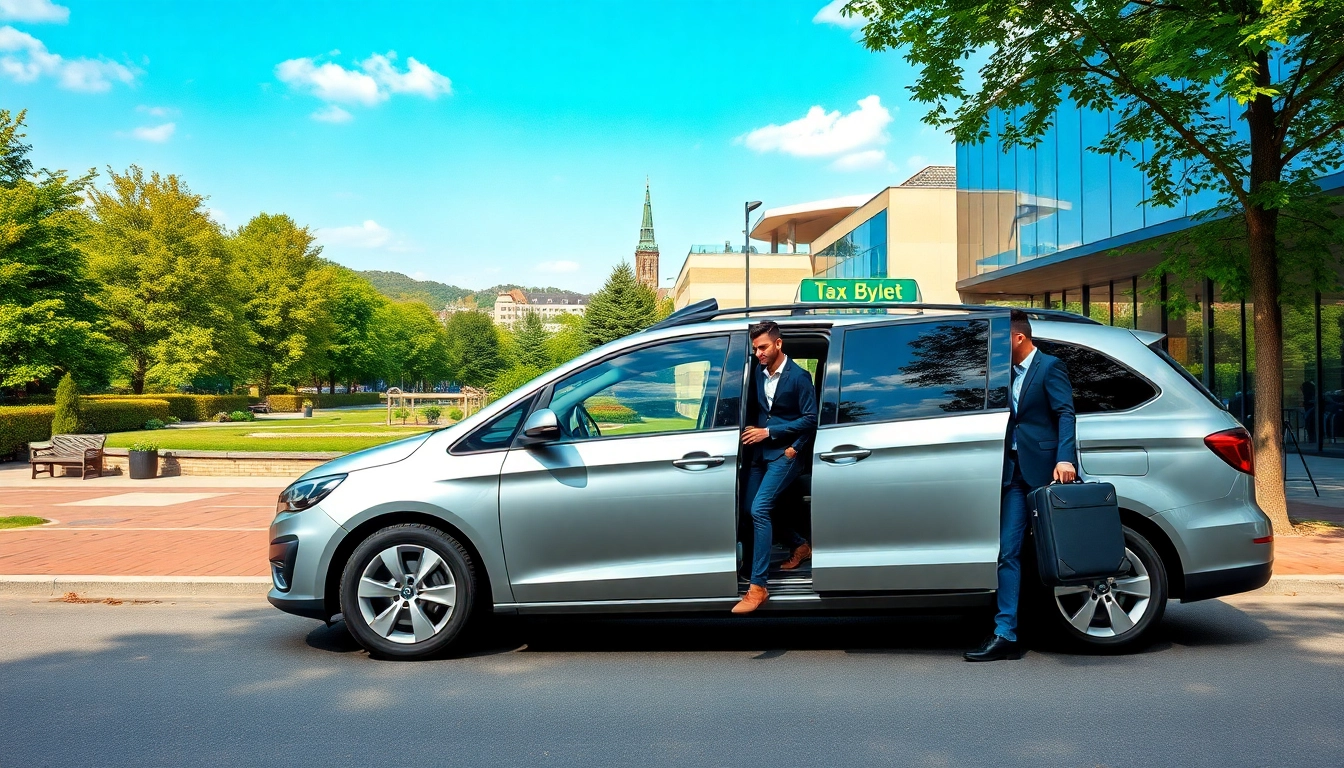 Catch a glimpse of a taxi service in West Byfleet, showcasing convenience and professionalism.