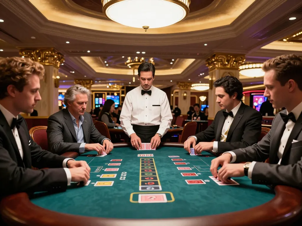 Players engaged in a thrilling game of blackjack at qq88 casino, showcasing strategy and excitement.