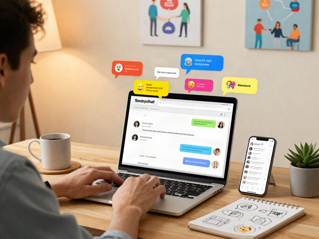 Engaging user experience with spicychat in a vibrant digital workspace