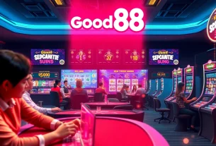 Online gaming scene showcasing Good88.hu.net with engaging casino games, vibrant colors, and user-friendly interface.