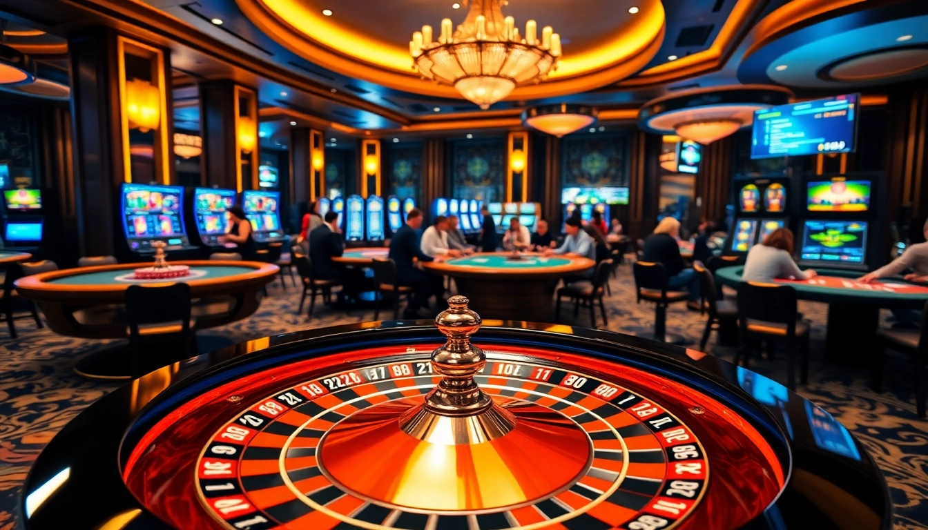 Experience the excitement of gambling at c54.gb.net with vibrant roulette and poker tables.