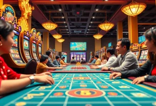 Exciting online gambling experience at tk88win.live with players enjoying casino games